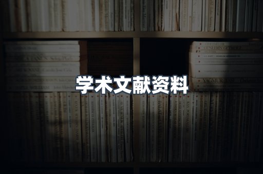 学术文献资料